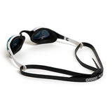 Arena Cobra Edge Swipe Mirrored Goggles - Gold / White
