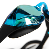 Arena Cobra Edge Swipe Mirrored Goggles - Aqua / Black