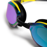Arena Cobra Edge Swipe Mirrored Goggles - Emerald / Yellow