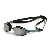Arena Cobra Edge Swipe Mirrored Goggles - Silver / Sage
