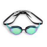 Arena Cobra Edge Swipe Mirrored Goggles - Emerald / Peacock