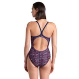 Arena Abstract Tiles Navy Swimsuit