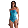 Arena Kikko Challenge Swimsuit - Blue / Fluo Red