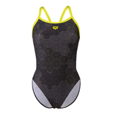 Arena Kikko Challenge Swimsuit - Black / Soft Green