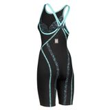 Arena Womens Powerskin Primo Closed Back - Black/Teal