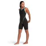 Arena Womens Powerskin Primo Closed Back - Black/Teal