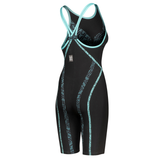 Arena Womens Powerskin Primo Closed Back - Black/Teal