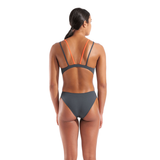 Arena Team Tech Multi Asphalt/Coral Swimsuit