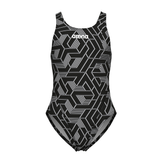 Arena Escape Girl's Black Swimsuit