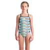 Arena Racing Stripe Girl's Swimsuit