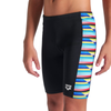 Boy's Arena Racing Stripe Black Jammer