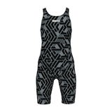 Arena Printed Girls Legged Swimsuit