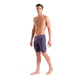 Arena Fireflow Jammer Navy — side view showing 45cm jammer length and front lining