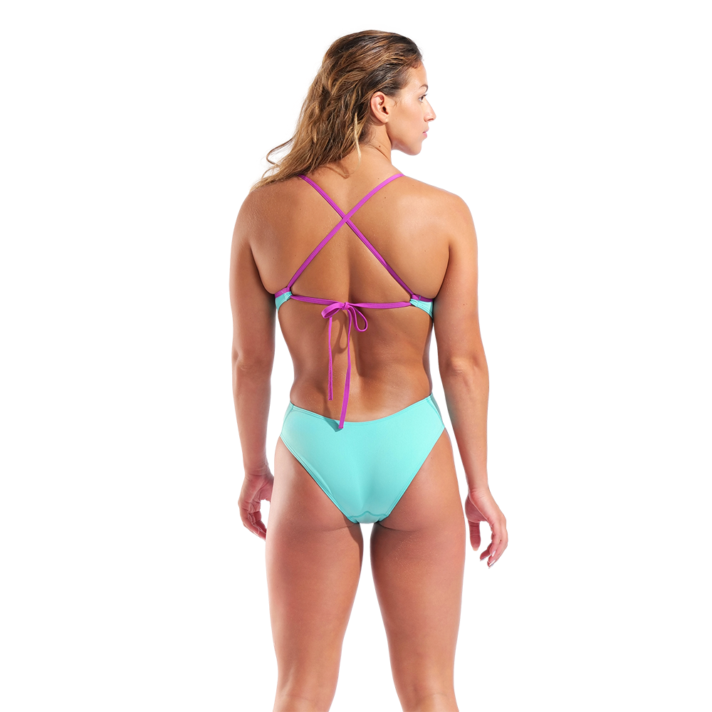 Arena Water Blue Tie Back Swimsuit