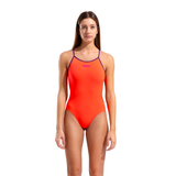 Arena Coral & Plum Tie Back Swimsuit