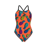 Arena Pineapples Tie Back Swimsuit