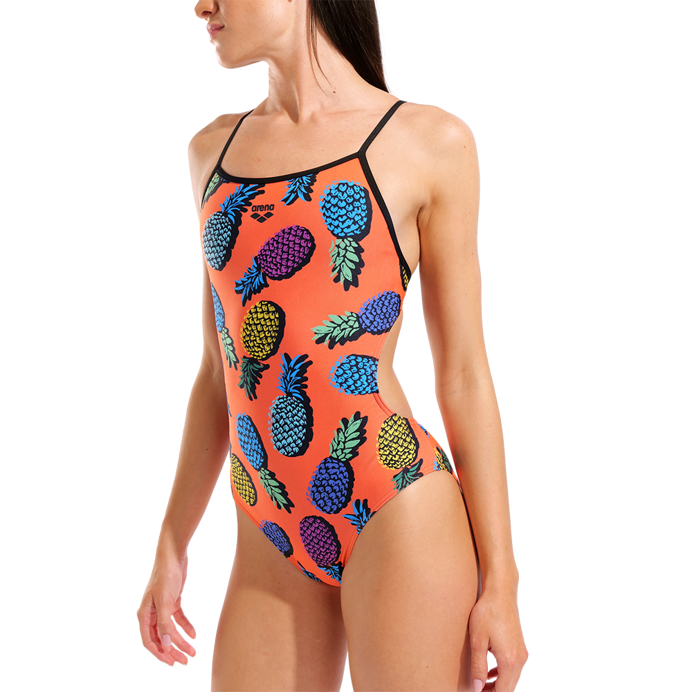 Arena Pineapples Tie Back Swimsuit