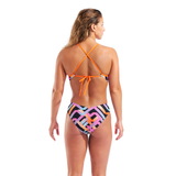 Arena Texture Tie-Back Swimsuit – Women's Chlorine-Resistant Training Swimwear