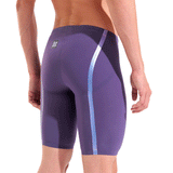 Arena Veloce Jammer - Midnight Chrome side and rear view showing holographic taping