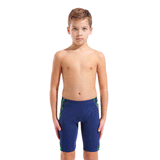 Arena Boy's Wave Jammer - Navy / Green front view