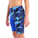 Arena Crowded Boy's Jammer close up showing patterned left thigh
