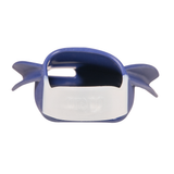 Arena Powerfin Pro II Flex - Midnight Blue rear view showing heel strap