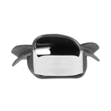Arena Powerfin Pro II Flex - Black rear view showing white heel strap