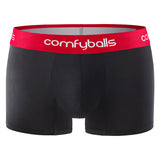 Comfyballs Black Cotton Boxer - Regular