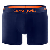 Comfyballs Navy Cotton Boxer - Long