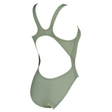 Arena 'Solid Tech' High Leg Green Swimsuit