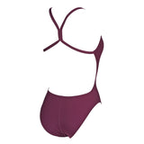Arena Solid Light Tech Red Wine High Leg Swimsuit