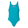 Arena Solid Swim Tech Girls Green Swimsuit