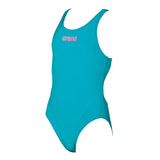 Arena Solid Swim Tech Girls Green Swimsuit