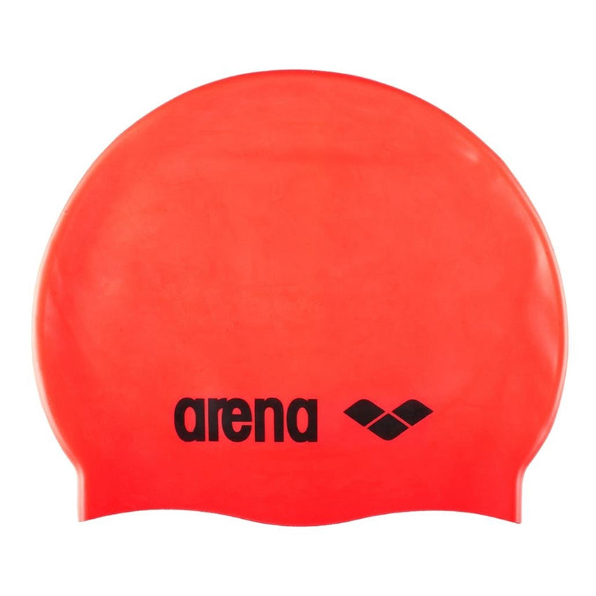 Arena Classic Silicone Swim Cap - Fluo Red