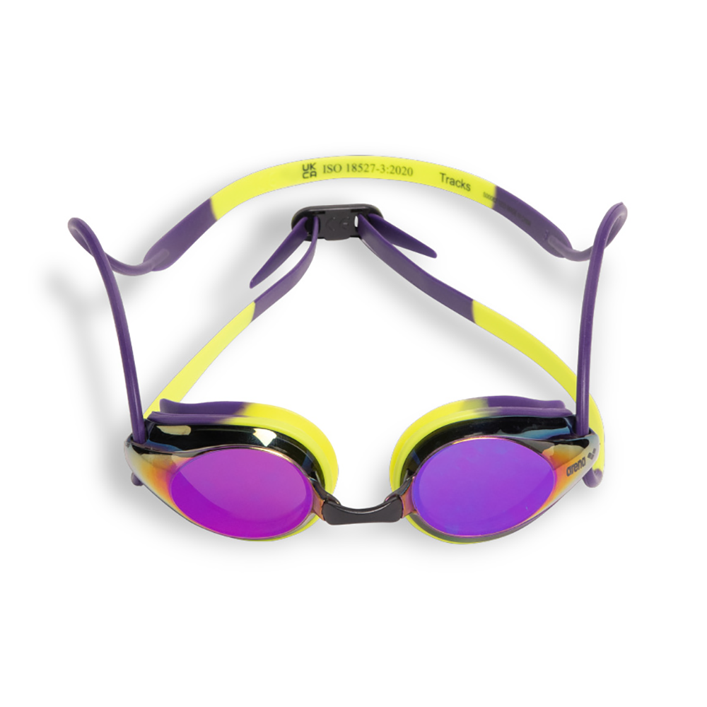 Arena Tracks Mirror Goggles Violet/Lime