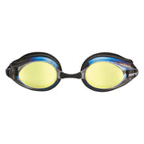 Arena Gold Black Tracks Mirror Racing Goggles