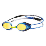 Arena Blue Black Blue Tracks Mirror Racing Goggles