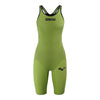 Arena Carbon Pro Closed Back Short Leg Suit - Acid Green FRONT