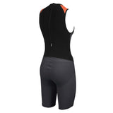 Womens Carbon Pro Trisuit with back zip in black
