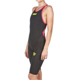 Dark Grey Red Arena Carbon Flex VX Open Back Suit