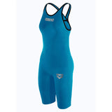 Arena Carbon Pro 2 Closed Back Short Leg Suit - Cyan Blue