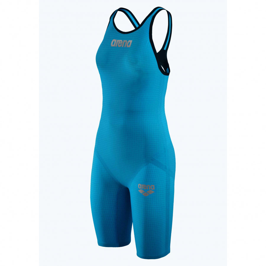 Arena Carbon Pro 2 Open Back Short Leg Suit - Cyan Blue – Sport