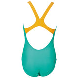 Arena Brasil Girls Swimsuit - Green / Orange