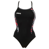 Shop Arena Carbonite Ladies Swimsuit - Black / Red