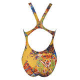 Arena Ladies Carioca One Piece Blue / Yellow Swimsuit
