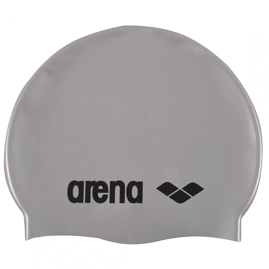 Arena Classic Silicone Swim Cap - Silver
