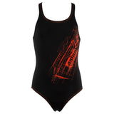 Arena Girls Swimsuit - Drawy Black
