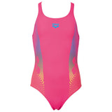 Arena Espiral Girls Pink Swimming Costume 
