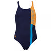Arena Ipanema Girls Swimming Costume - Navy