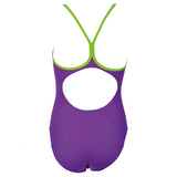 Arena Log Girls Purple Swimsuit 